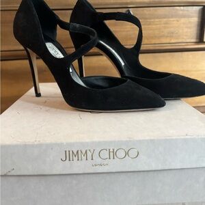 Jimmy Choo Black Strappy Heels